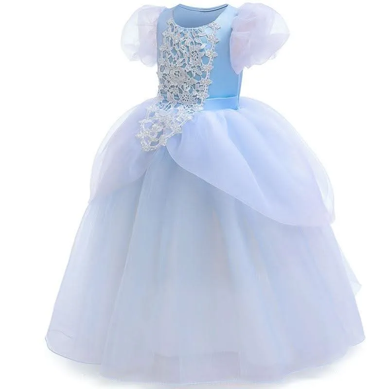 Girls dress Fairy Tale Girls' Gown Exquisite Lace Kids Dress Dreamy Princess Dress