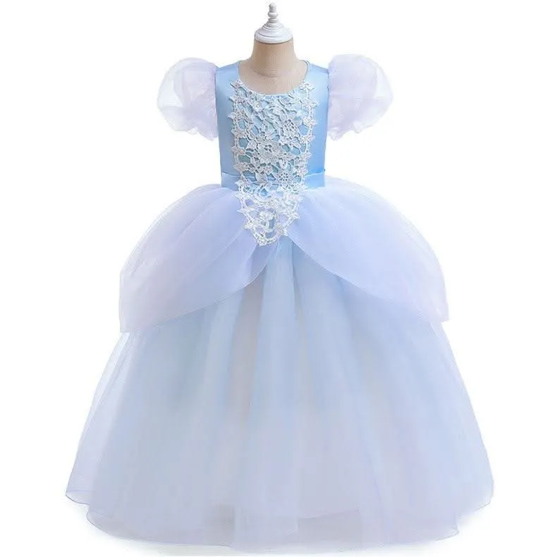 Girls dress Fairy Tale Girls' Gown Exquisite Lace Kids Dress Dreamy Princess Dress