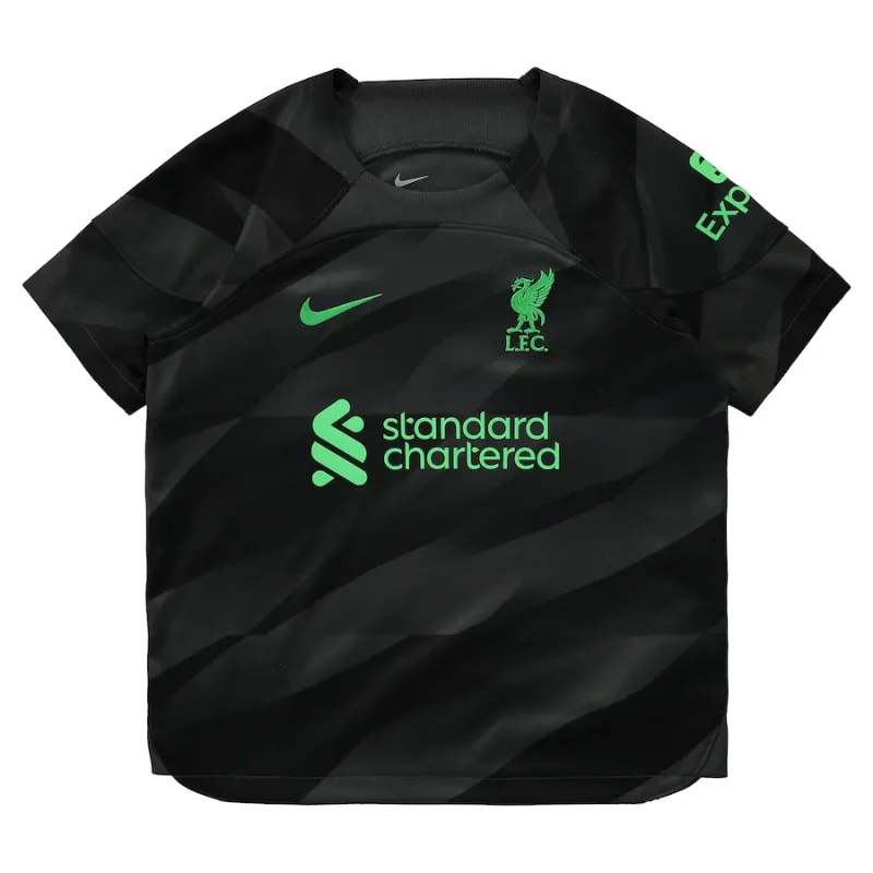 Liverpool Goalkeeper Stadium Kit 2023-24 - Little Kids Jersey - Black