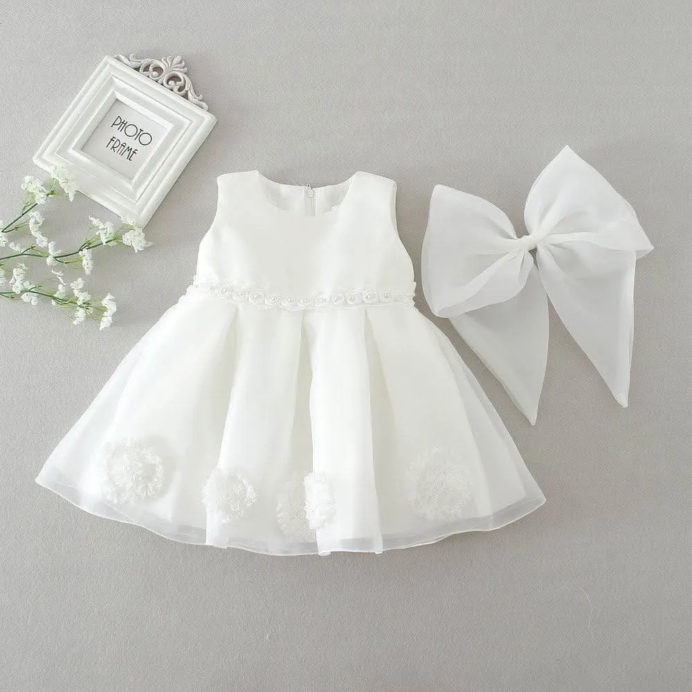 New Summer Children's Dream Girl Princess Dress 0-2 Year Old Cute Baby Dress Lace Embroidered Elegant Evening Dress