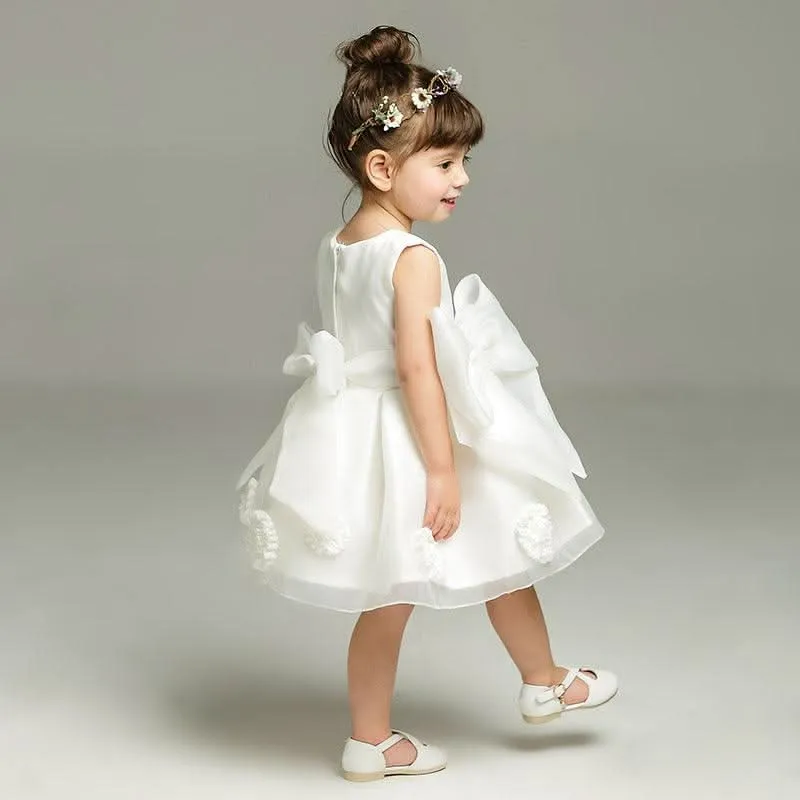 New Summer Children's Dream Girl Princess Dress 0-2 Year Old Cute Baby Dress Lace Embroidered Elegant Evening Dress