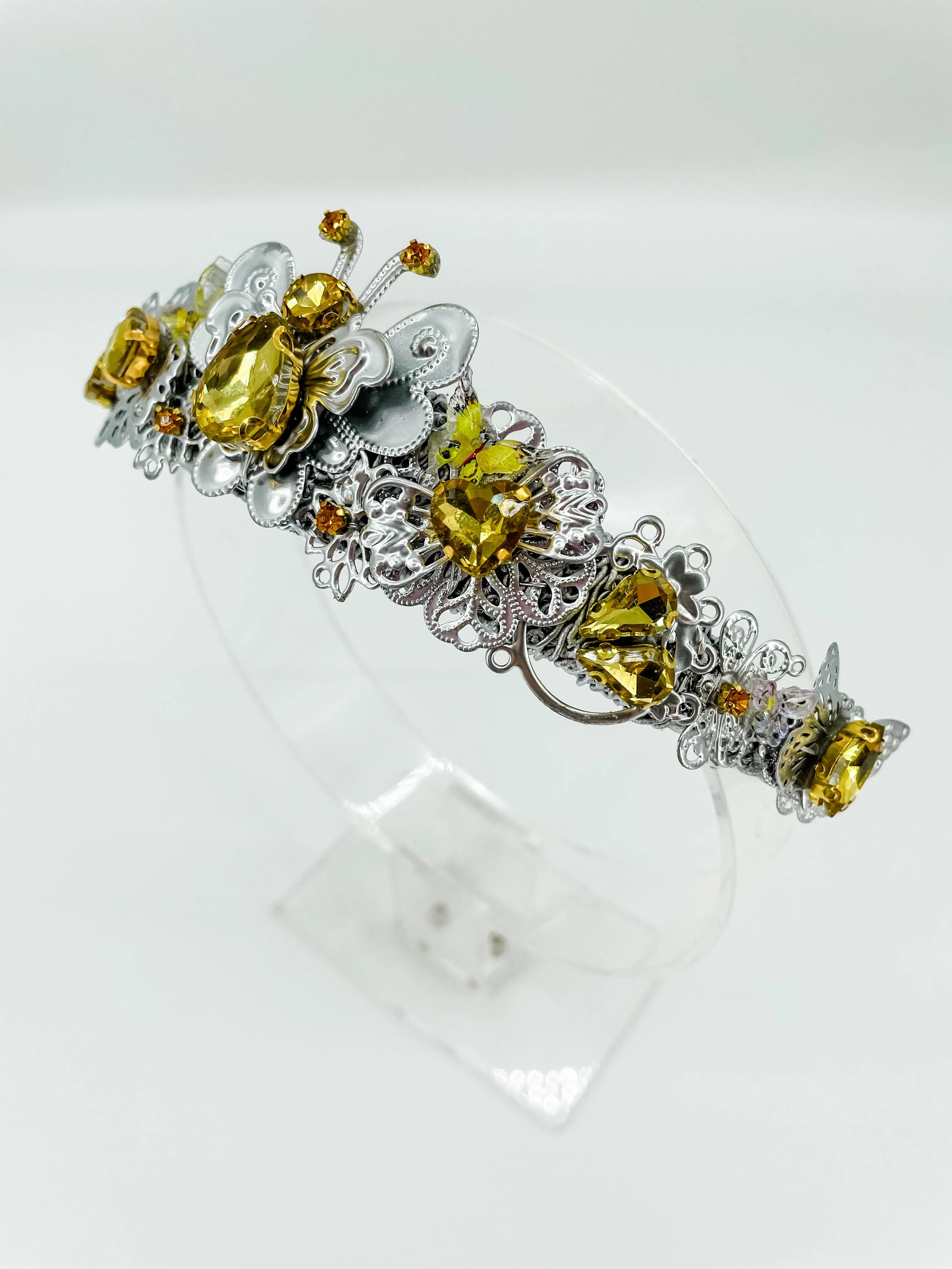 Petit Golden Honey Bee Tiara